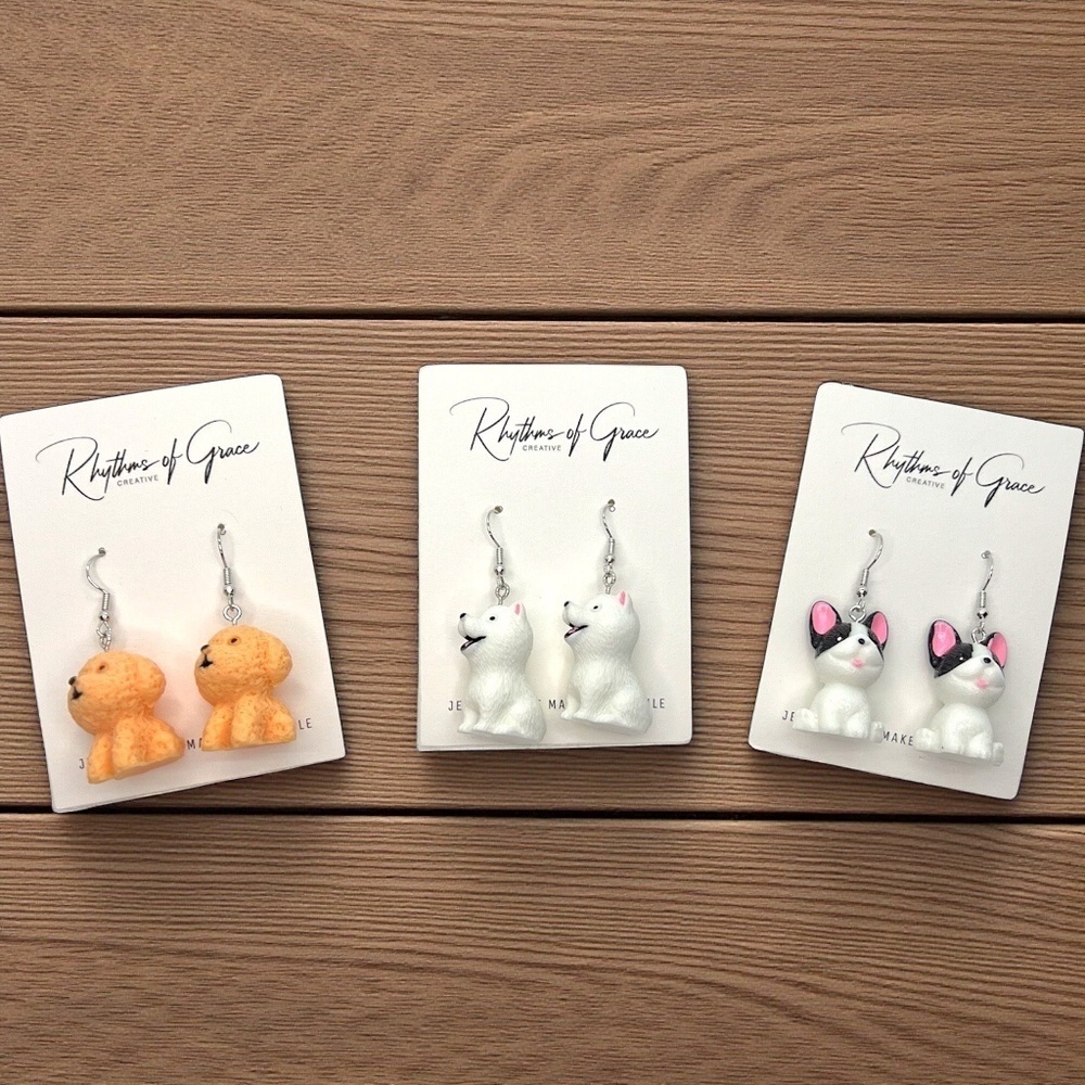 Woof-tastic Dog Earrings – Show Your Furry Friend Love! 3 Styles Available!